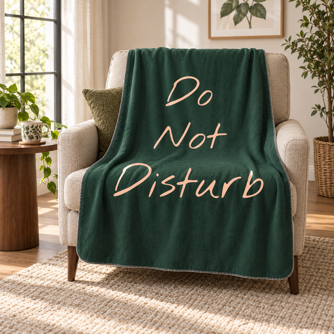 Do Not Disturb Green Polar Tv Battaniyesi