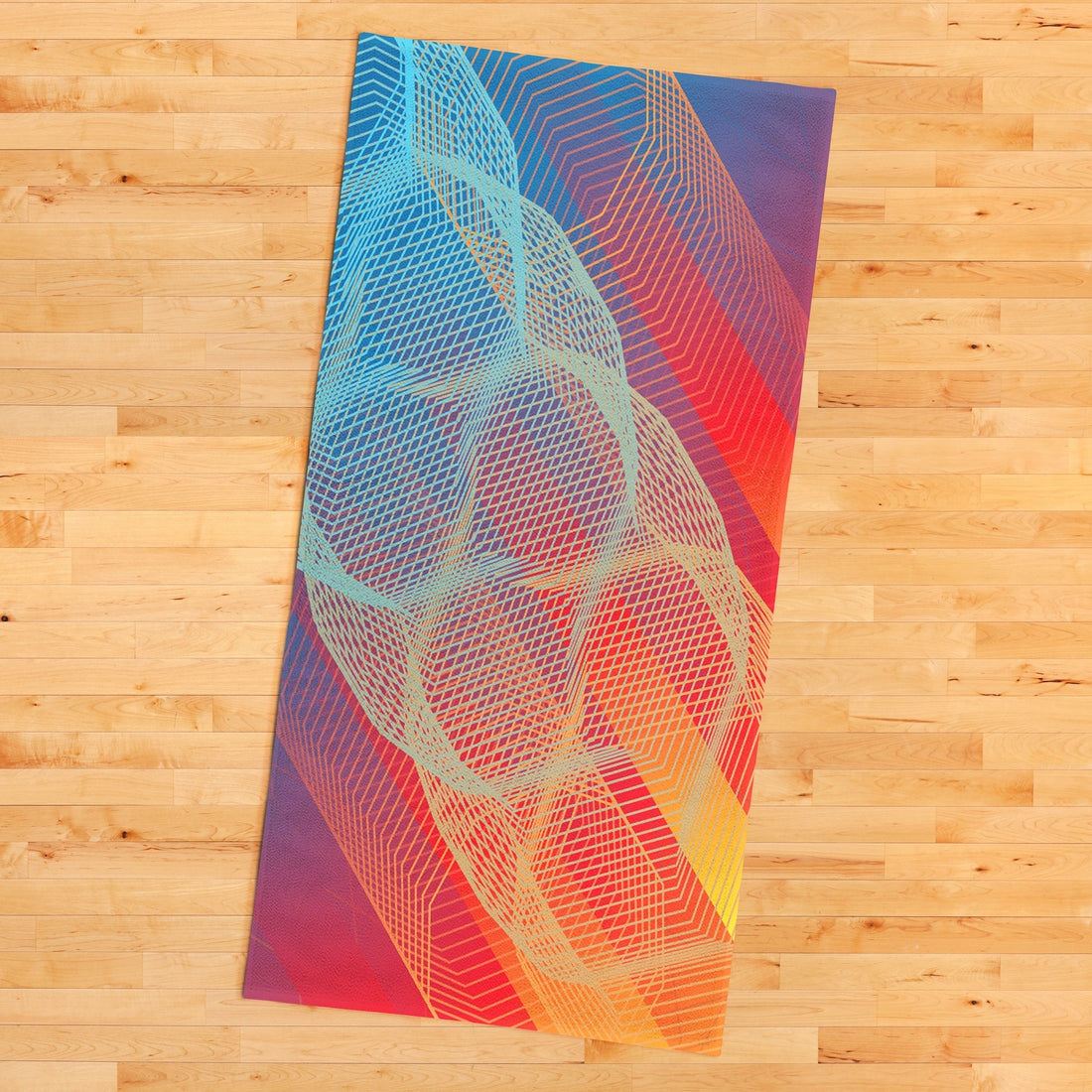 Geometric Shapes Spor Havlusu