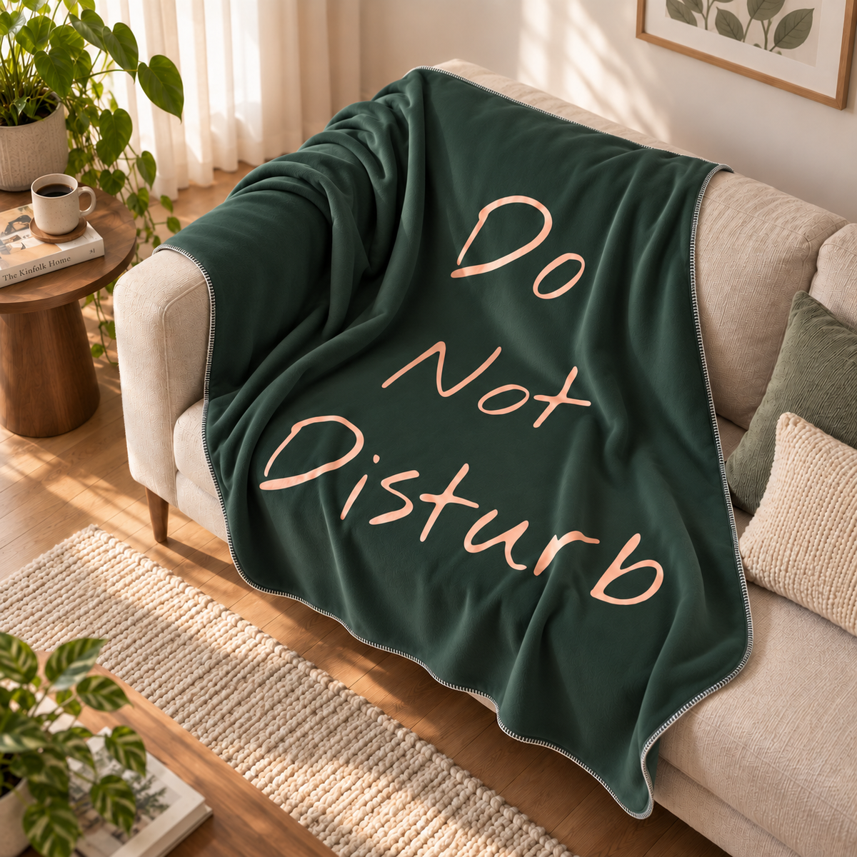 Do Not Disturb Green Polar Tv Battaniyesi