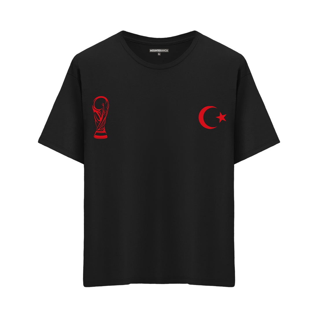 Ay Yıldız Kupa - Oversize T-shirt