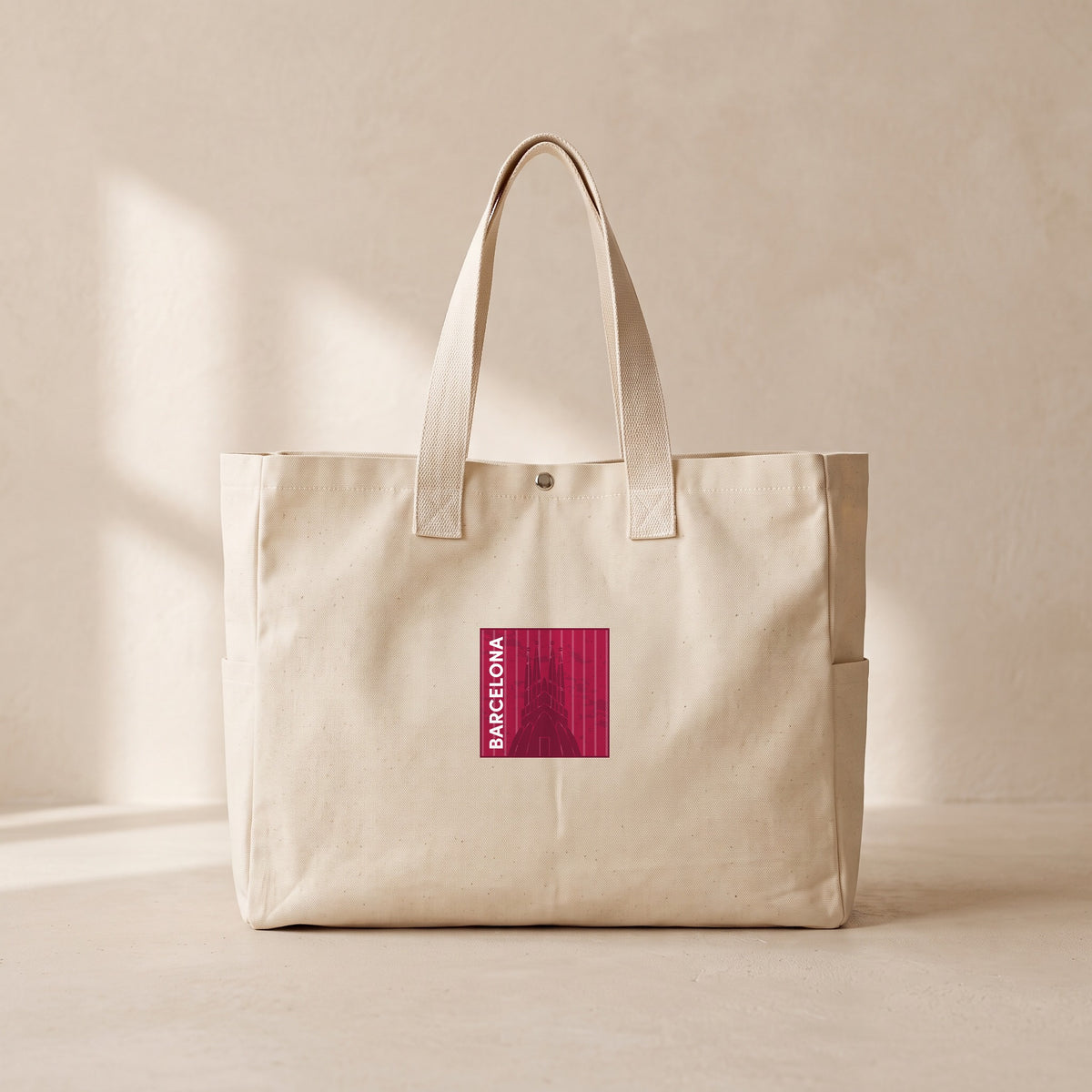 Barcelona - Çıtçıtlı Tote Bag