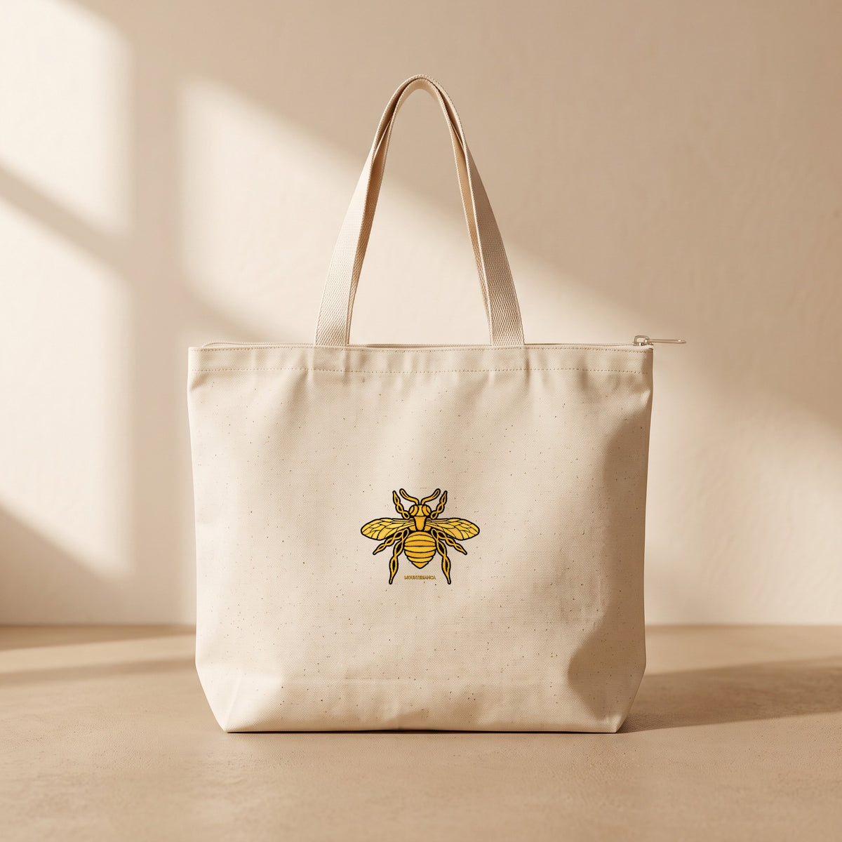 Bee - Fermuarlı Tote Bag