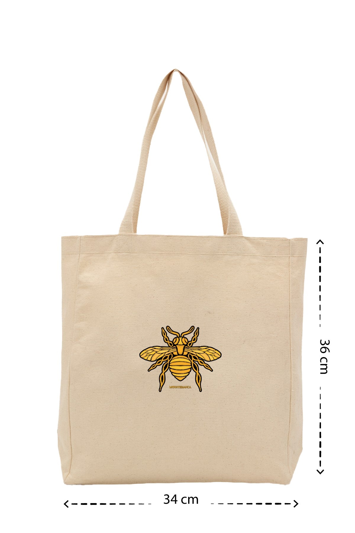 Bee - Kanvas Çanta - Krem