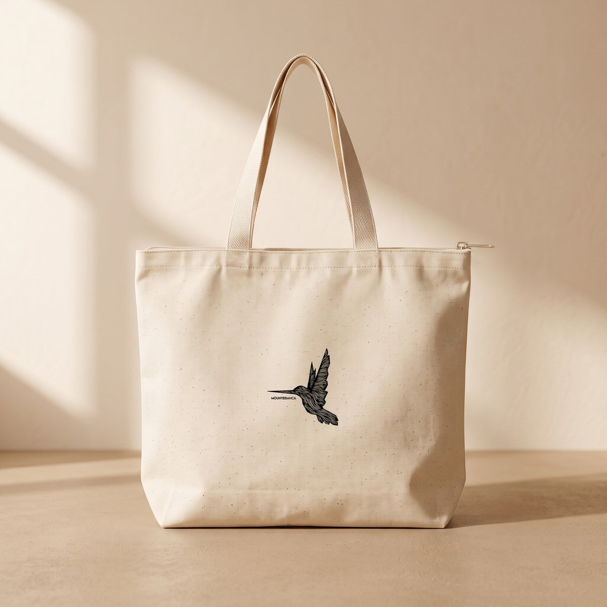 Bird II - Fermuarlı Tote Bag