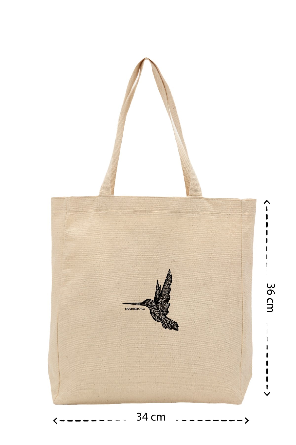 Bird II - Kanvas Çanta - Krem