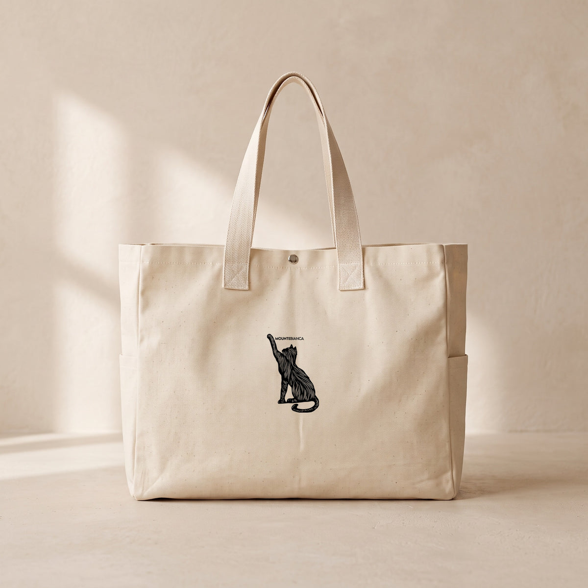 Cat - Çıtçıtlı Tote Bag