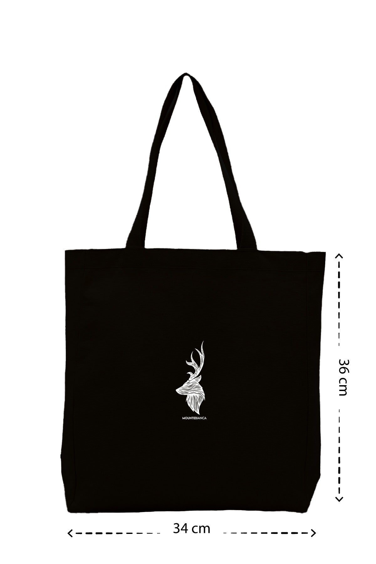 Deer II - Kanvas Çanta - Siyah