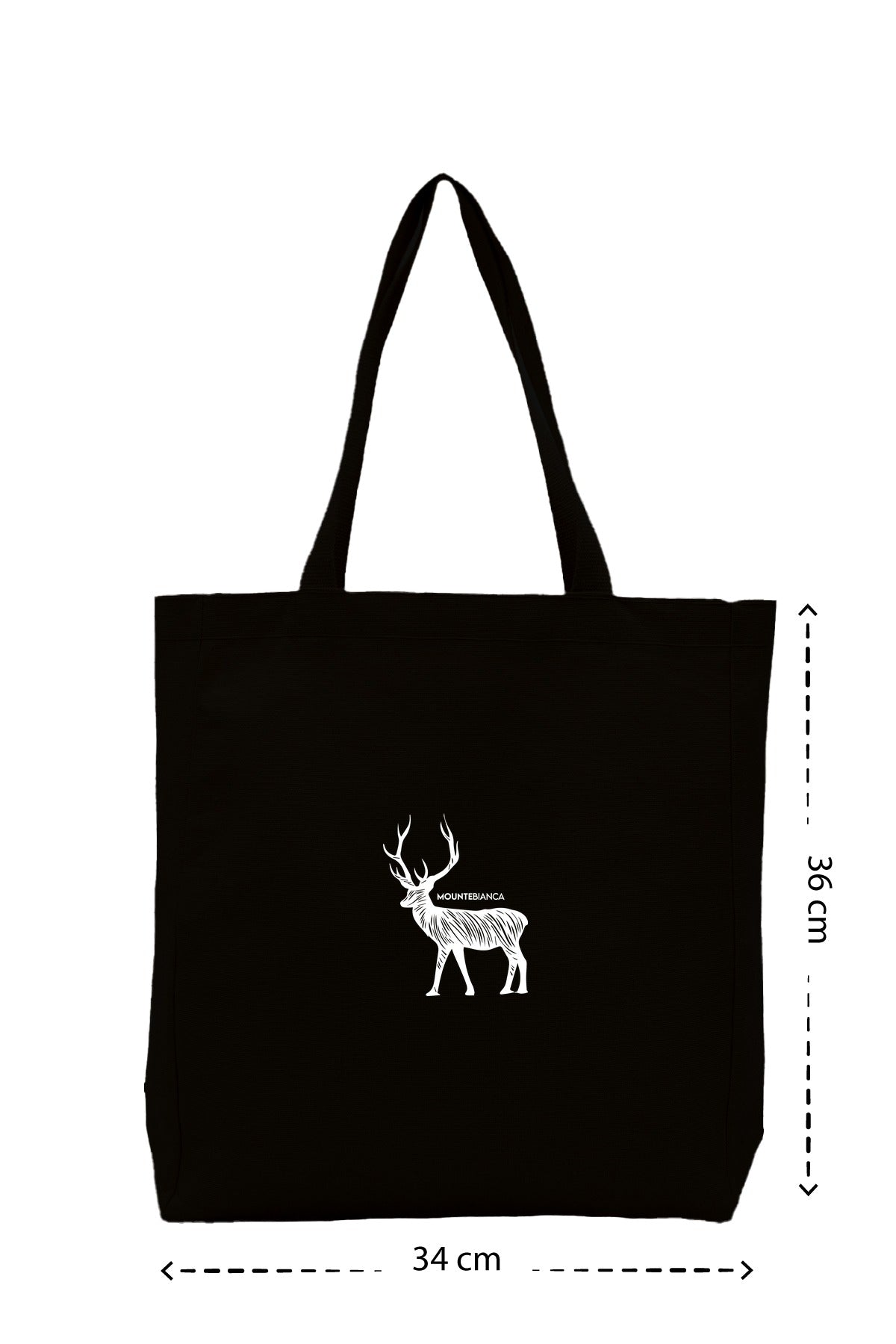 Deer - Kanvas Çanta - Siyah