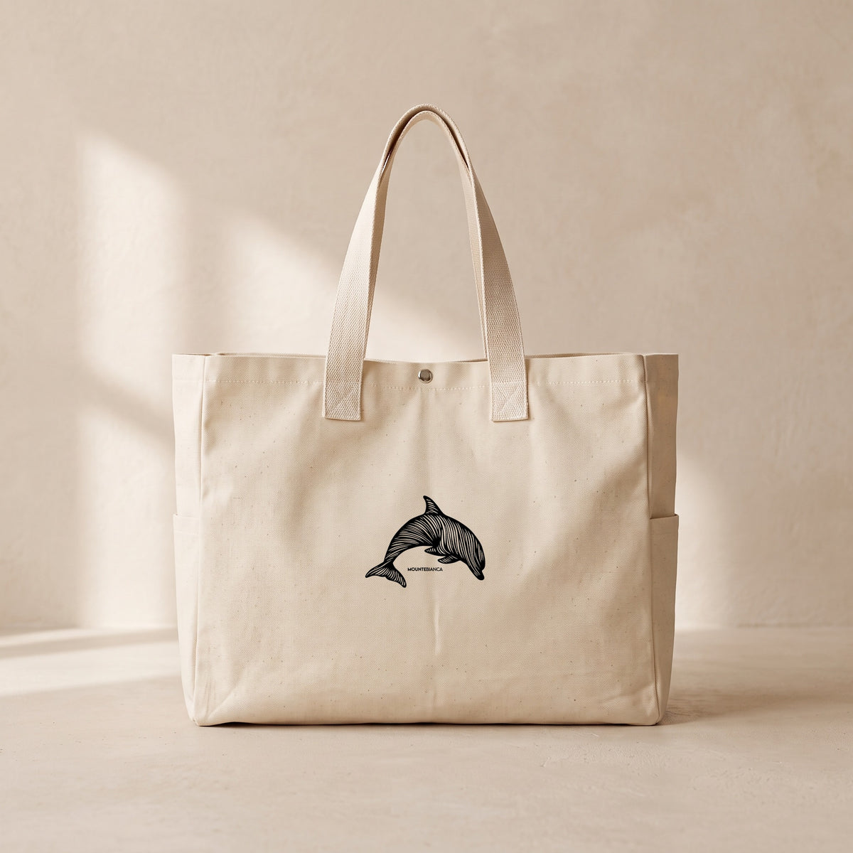 Dolphin - Çıtçıtlı Tote Bag