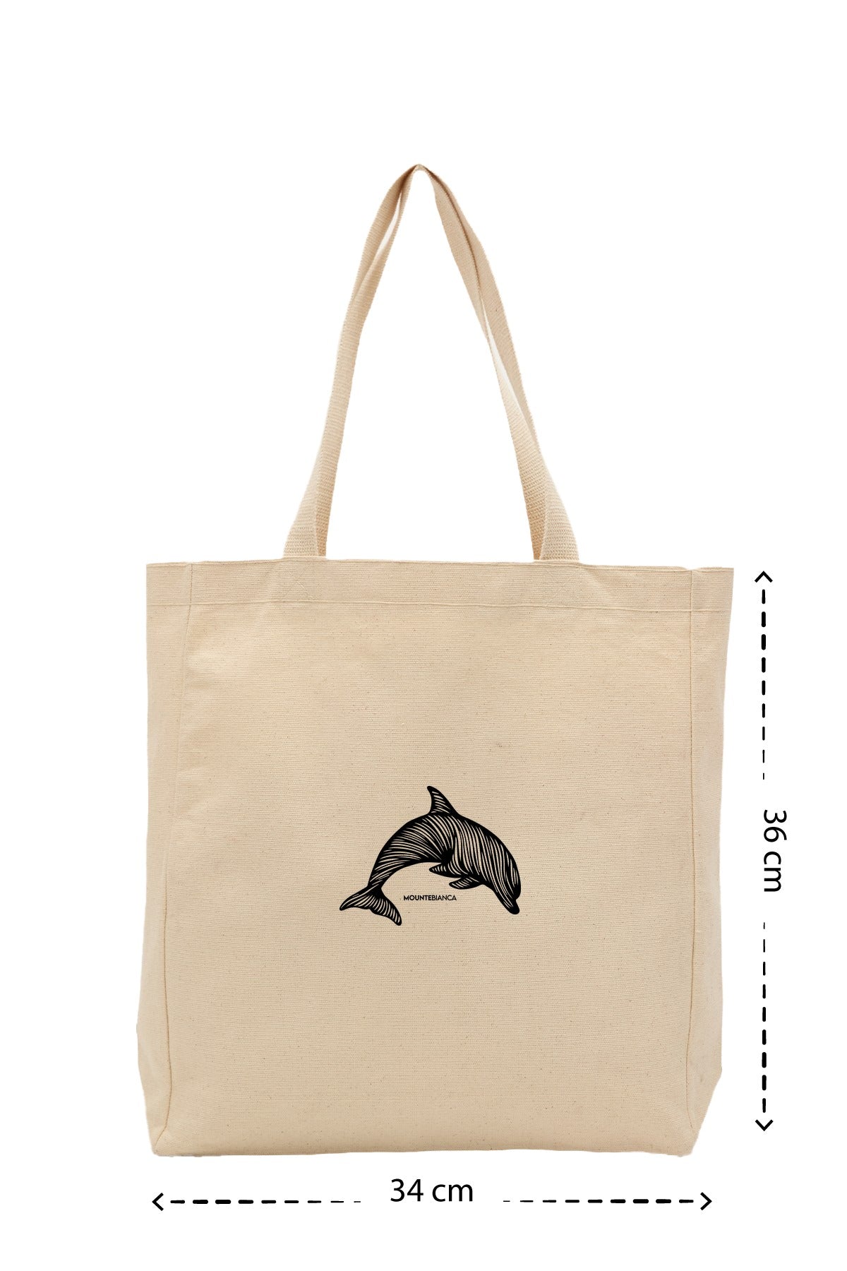 Dolphin - Kanvas Çanta - Krem