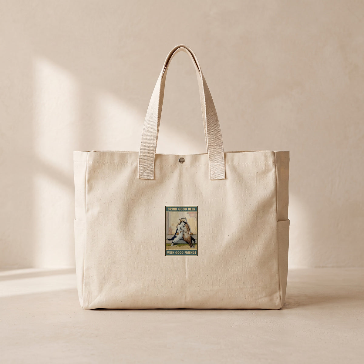 Drink Good Beer - Çıtçıtlı Tote Bag