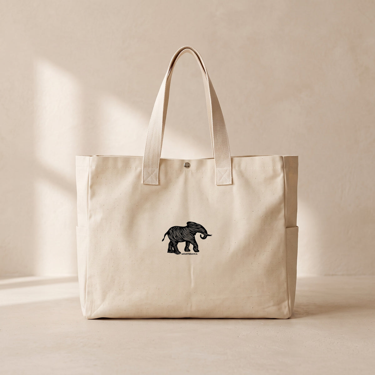 Elephant - Çıtçıtlı Tote Bag
