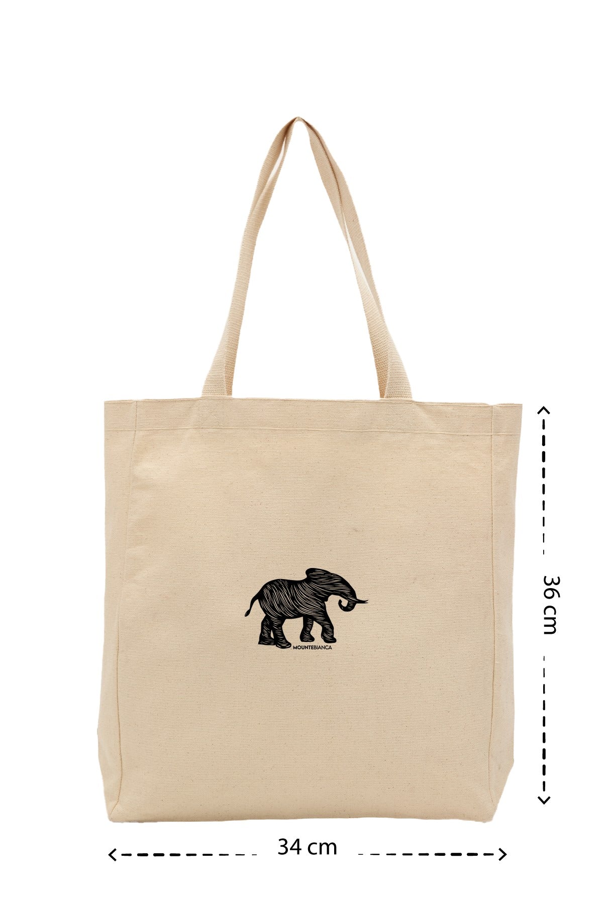 Elephant - Kanvas Çanta - Krem