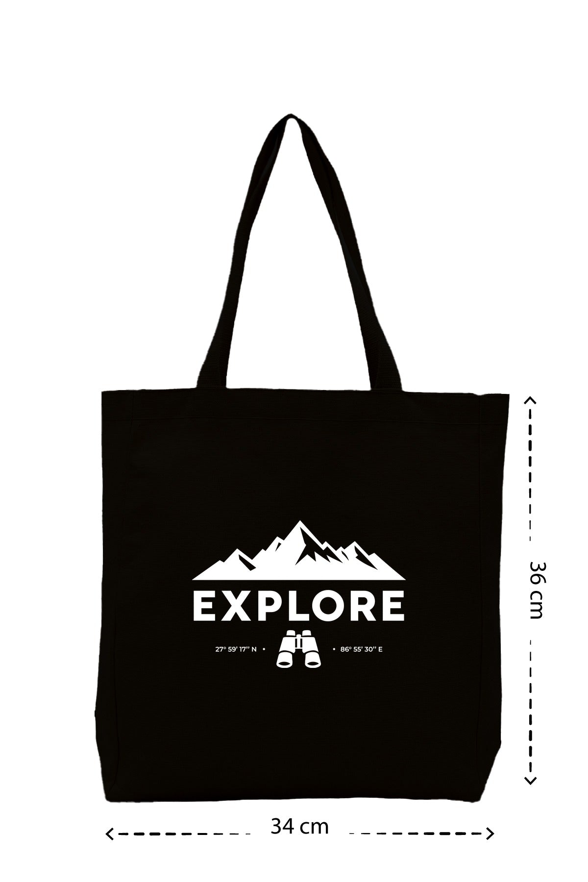 Explore - Kanvas Çanta - Siyah