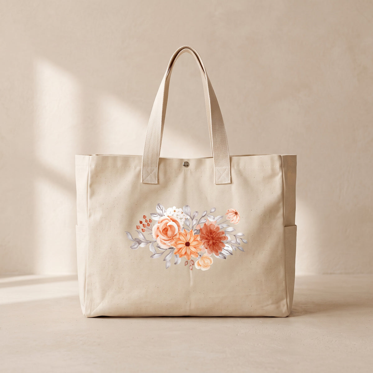 Fiore II - Çıtçıtlı Tote Bag