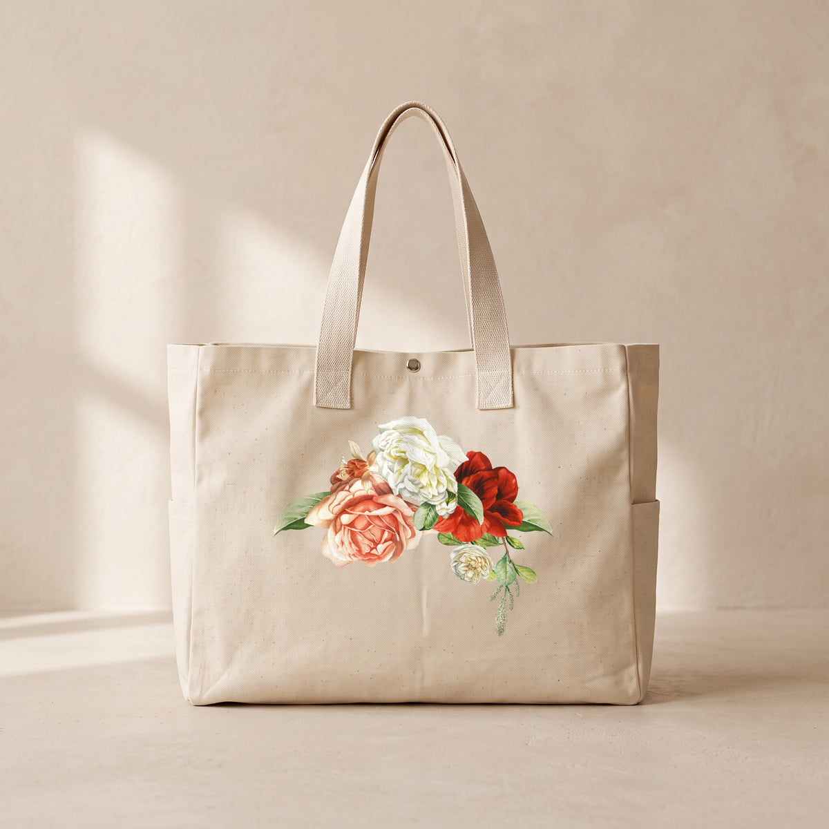 Fiore III - Çıtçıtlı Tote Bag