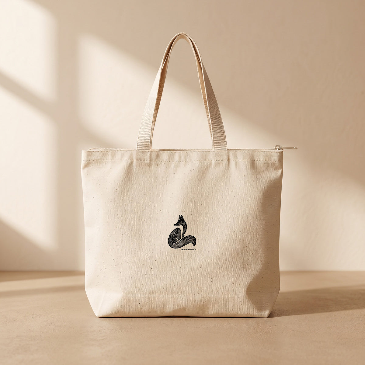 Fox - Fermuarlı Tote Bag