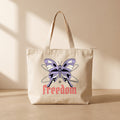 Freedom - Fermuarlı Tote Bag