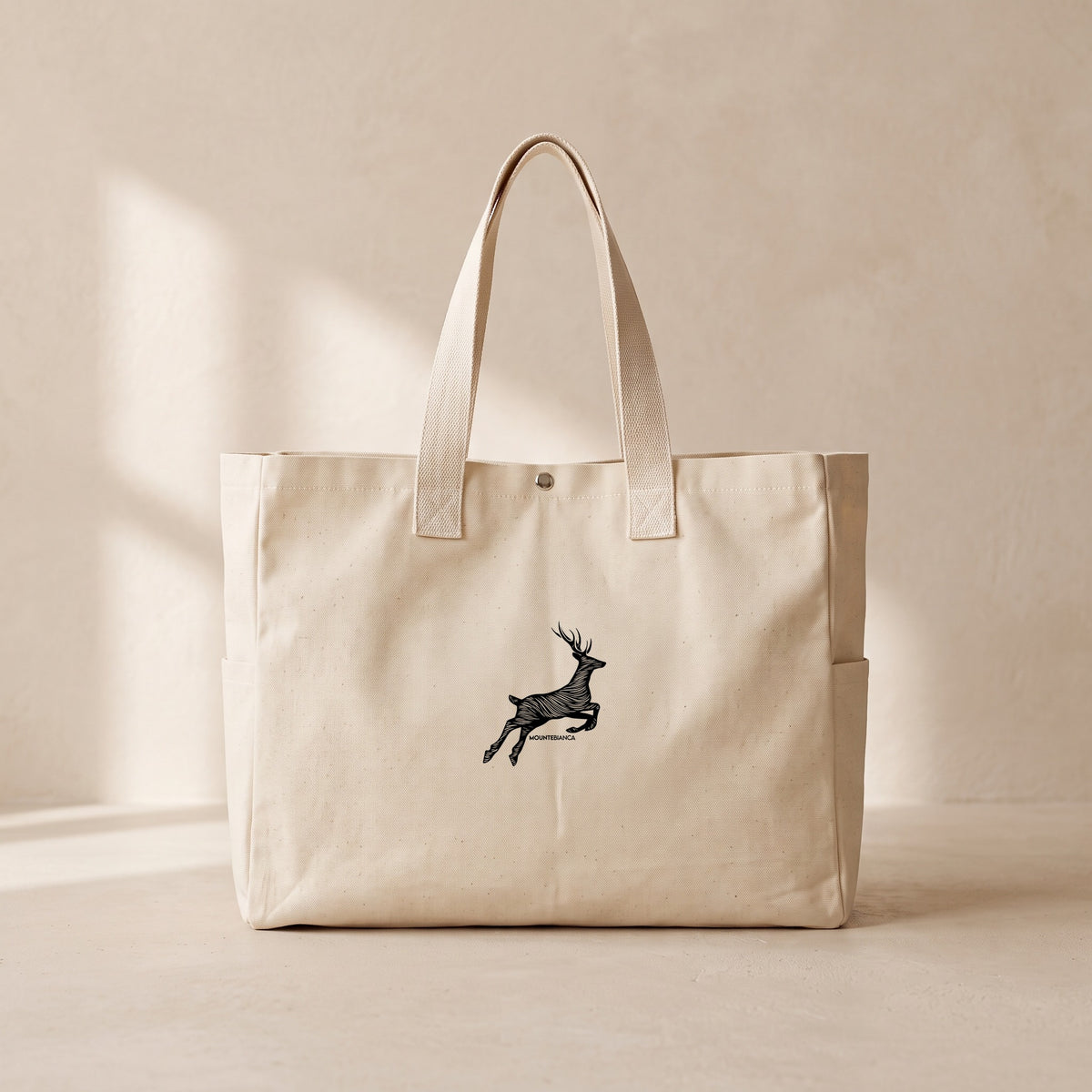 Gazelle - Çıtçıtlı Tote Bag