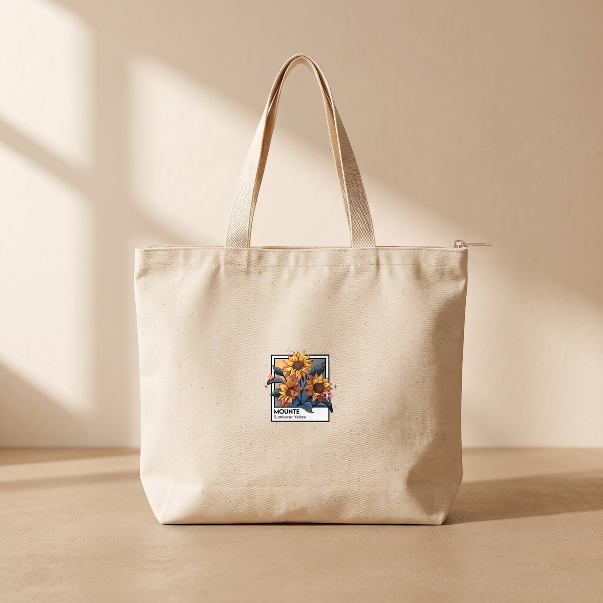 Girasole - Fermuarlı Tote Bag