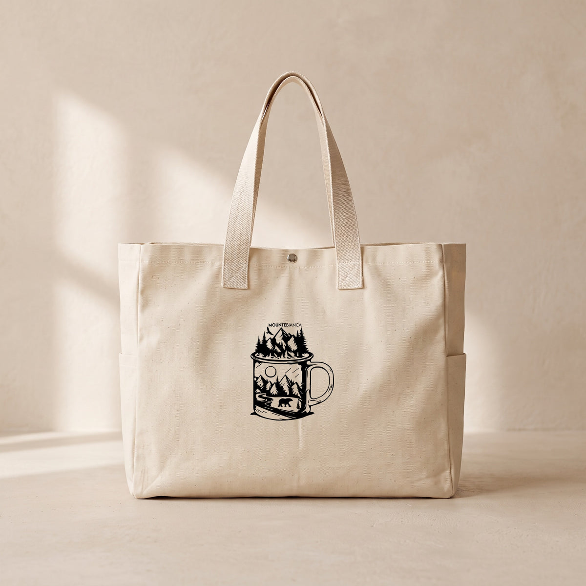 Glass - Çıtçıtlı Tote Bag
