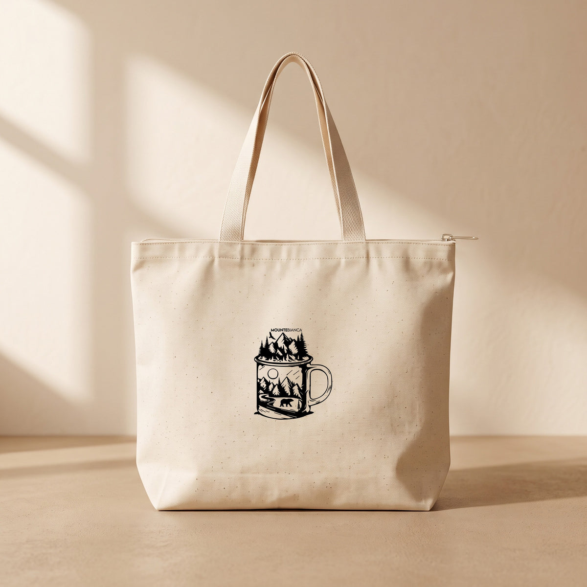 Glass - Fermuarlı Tote Bag