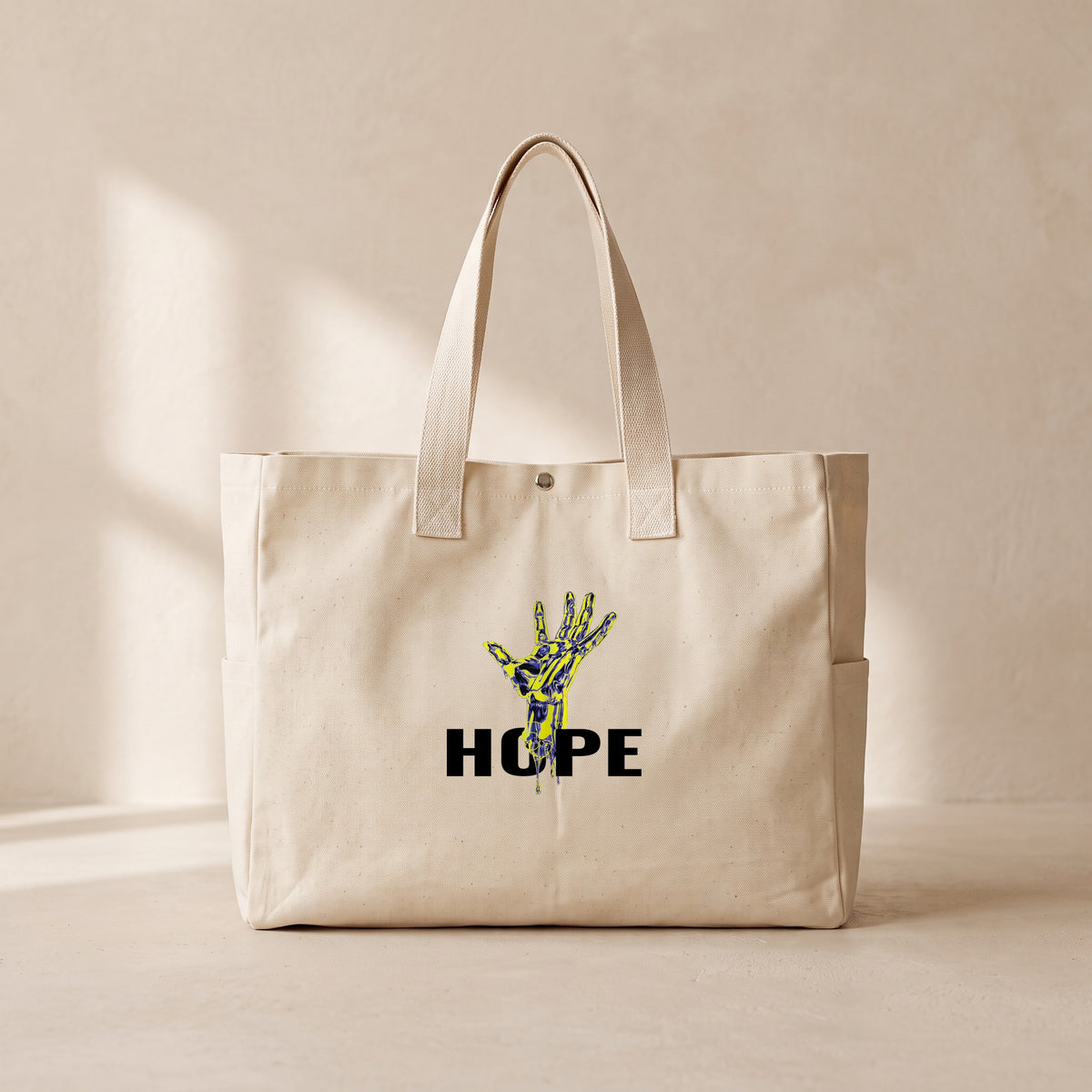 Hope - Çıtçıtlı Tote Bag