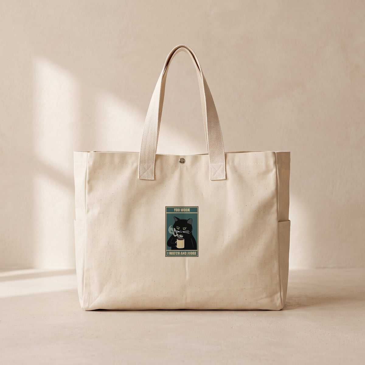 I Watch And Judge - Çıtçıtlı Tote Bag