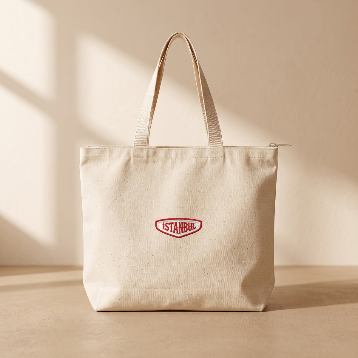 İstanbul Patch - Fermuarlı Tote Bag