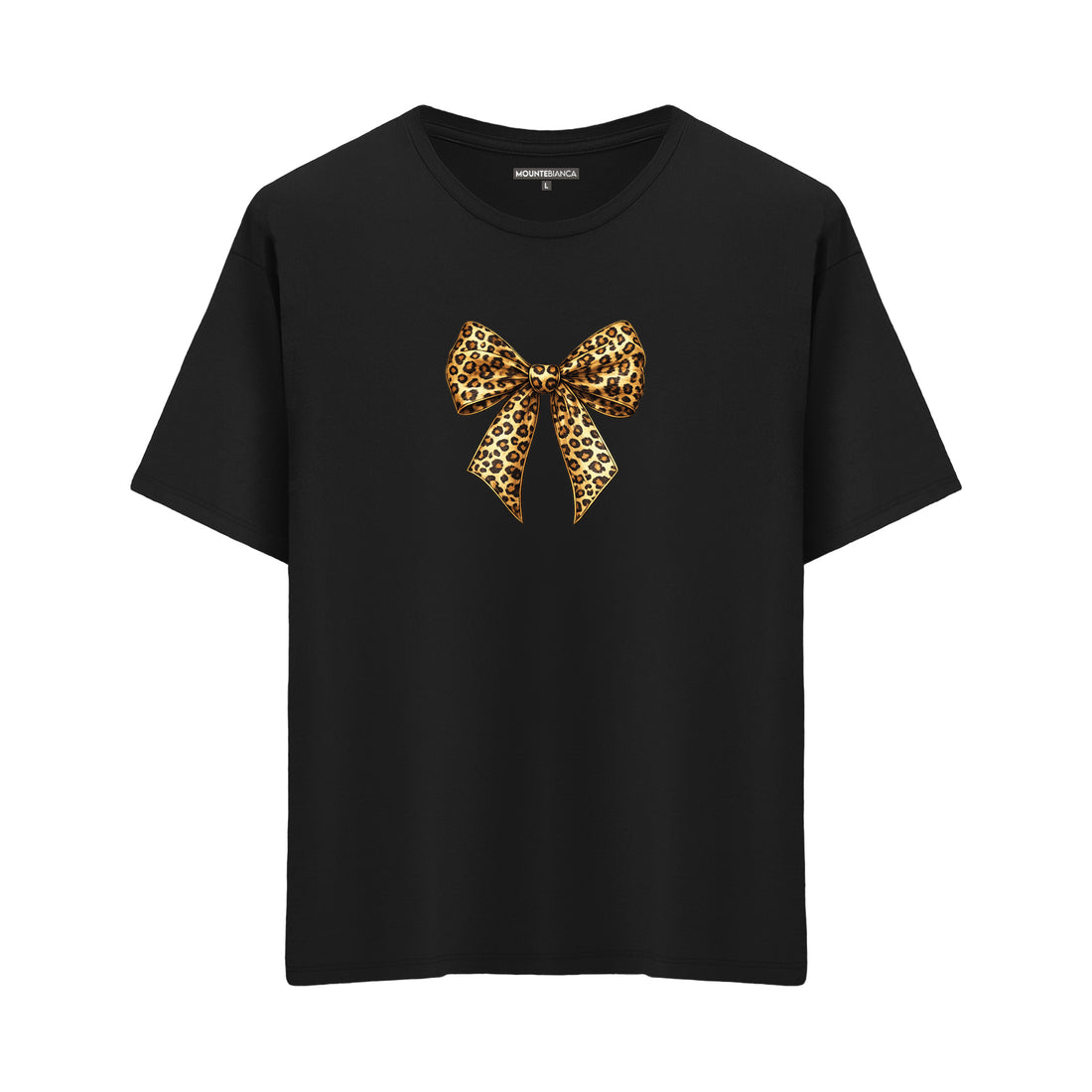 Leopard Bow - Oversize T-shirt