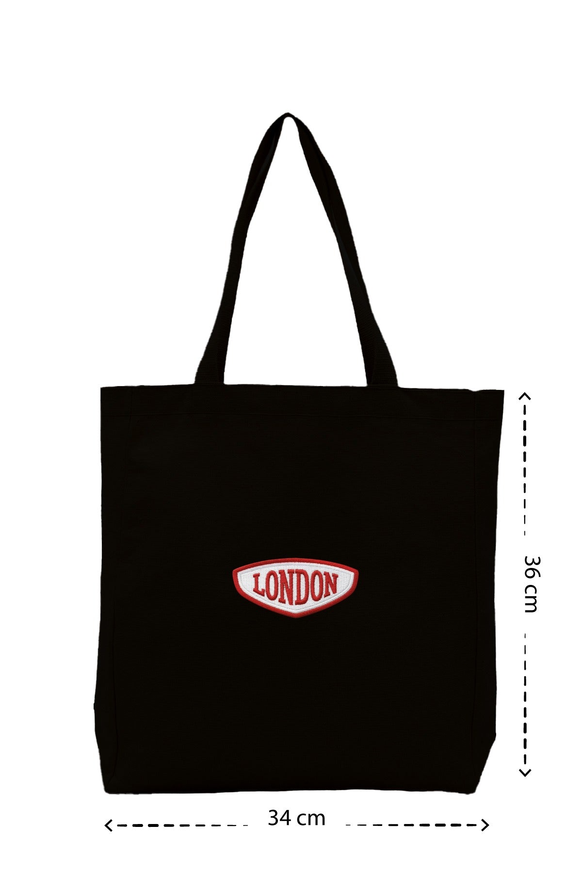 London Patch - Kanvas Çanta - Siyah