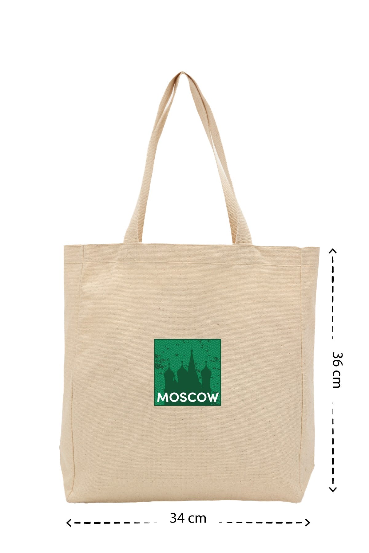 Moscow - Kanvas Çanta - Krem