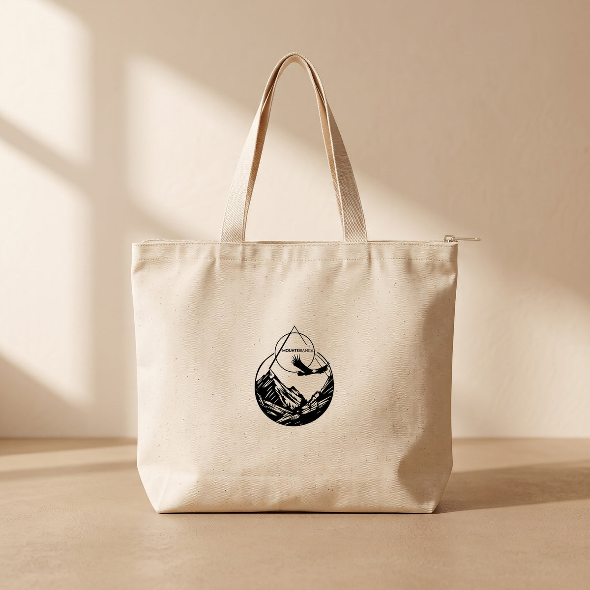 Mounte - Fermuarlı Tote Bag