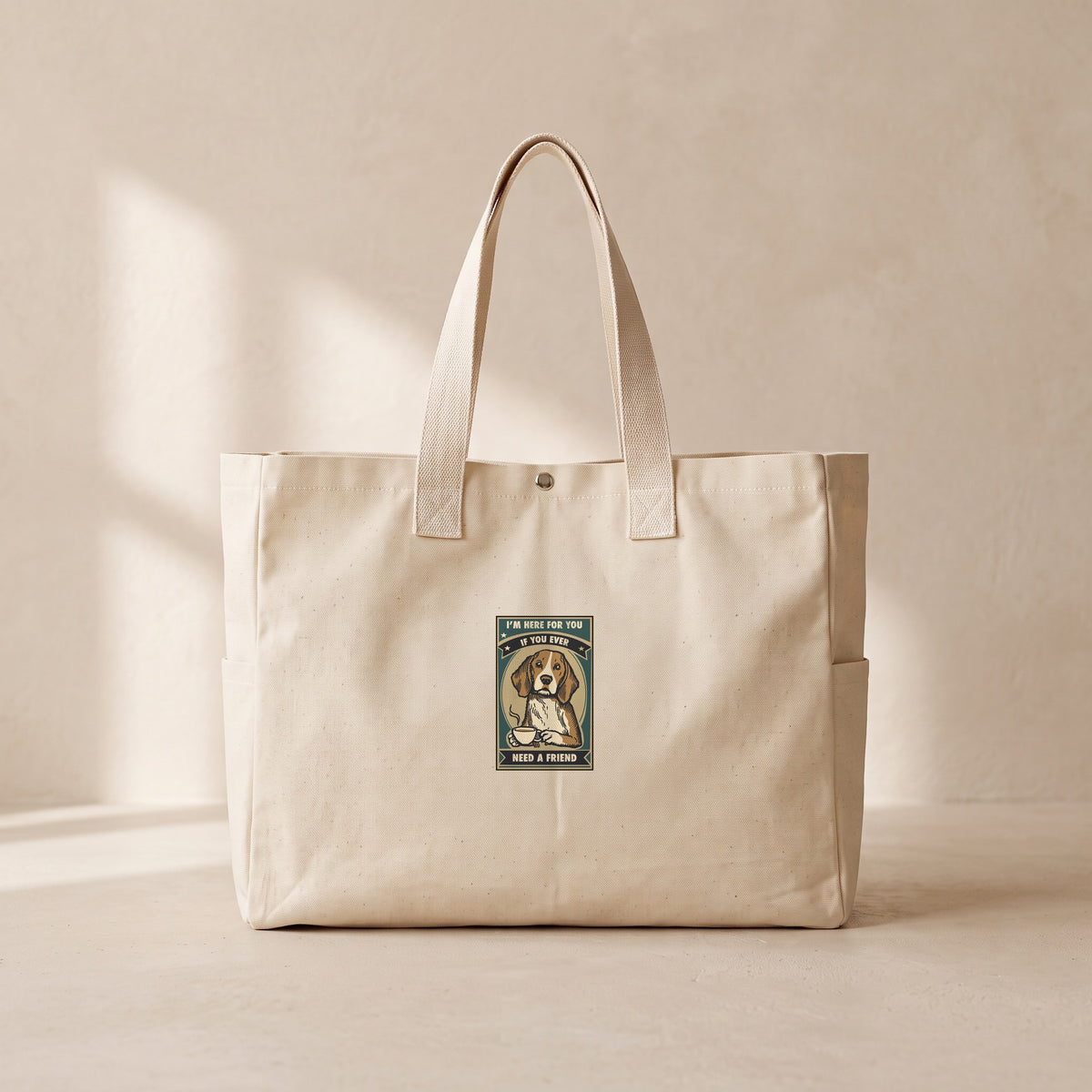 Need A Friend - Çıtçıtlı Tote Bag