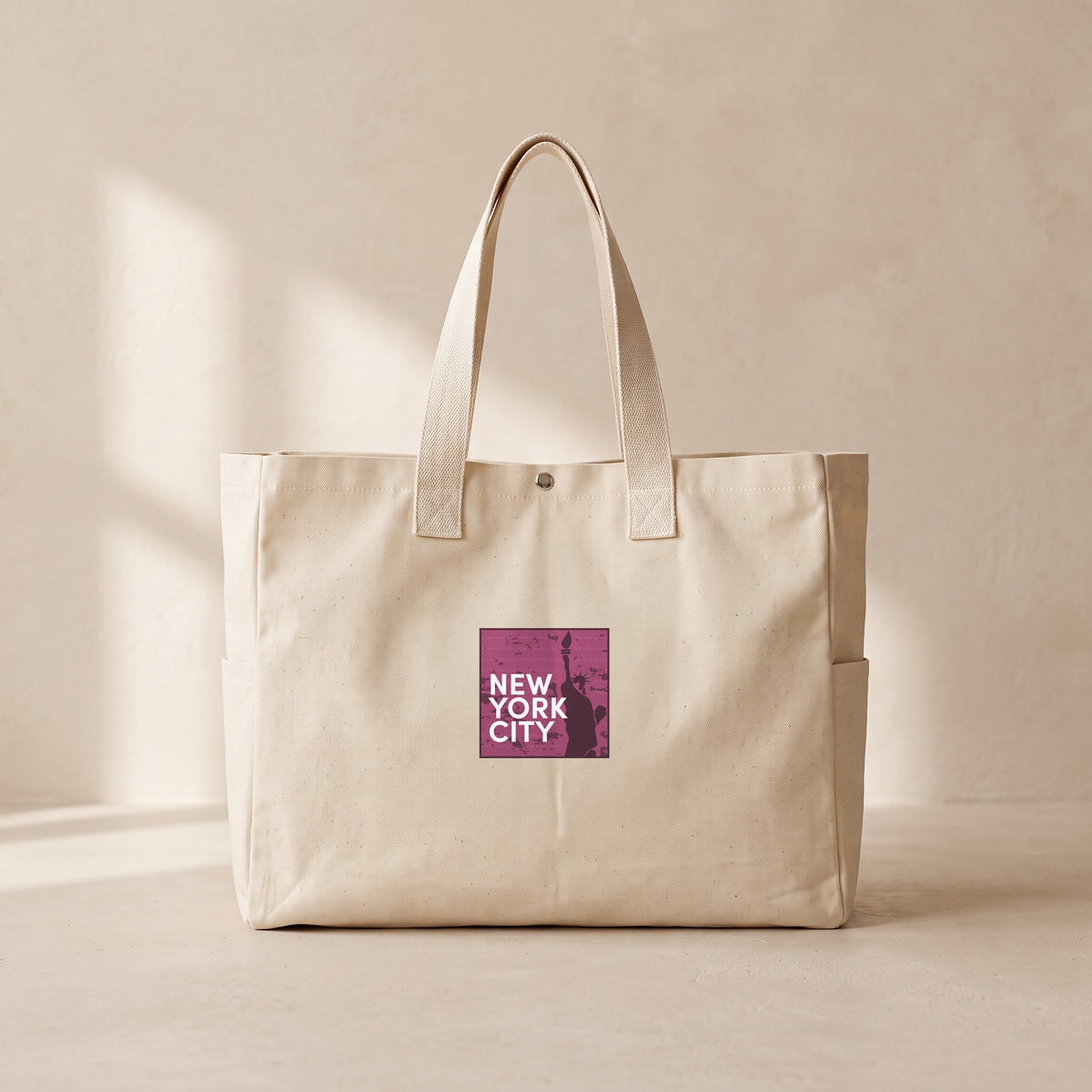 New York City - Çıtçıtlı Tote Bag