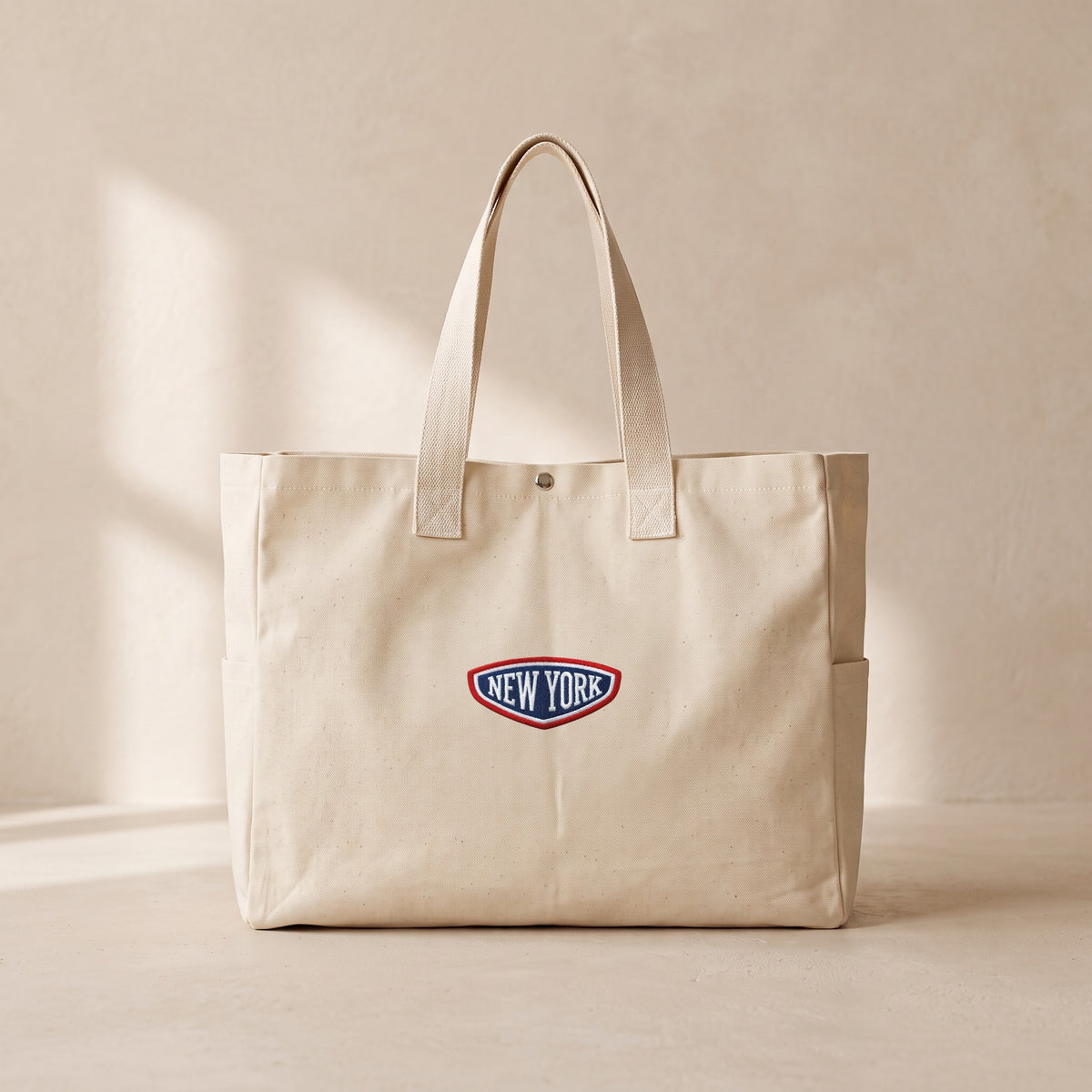New York Patch - Çıtçıtlı Tote Bag