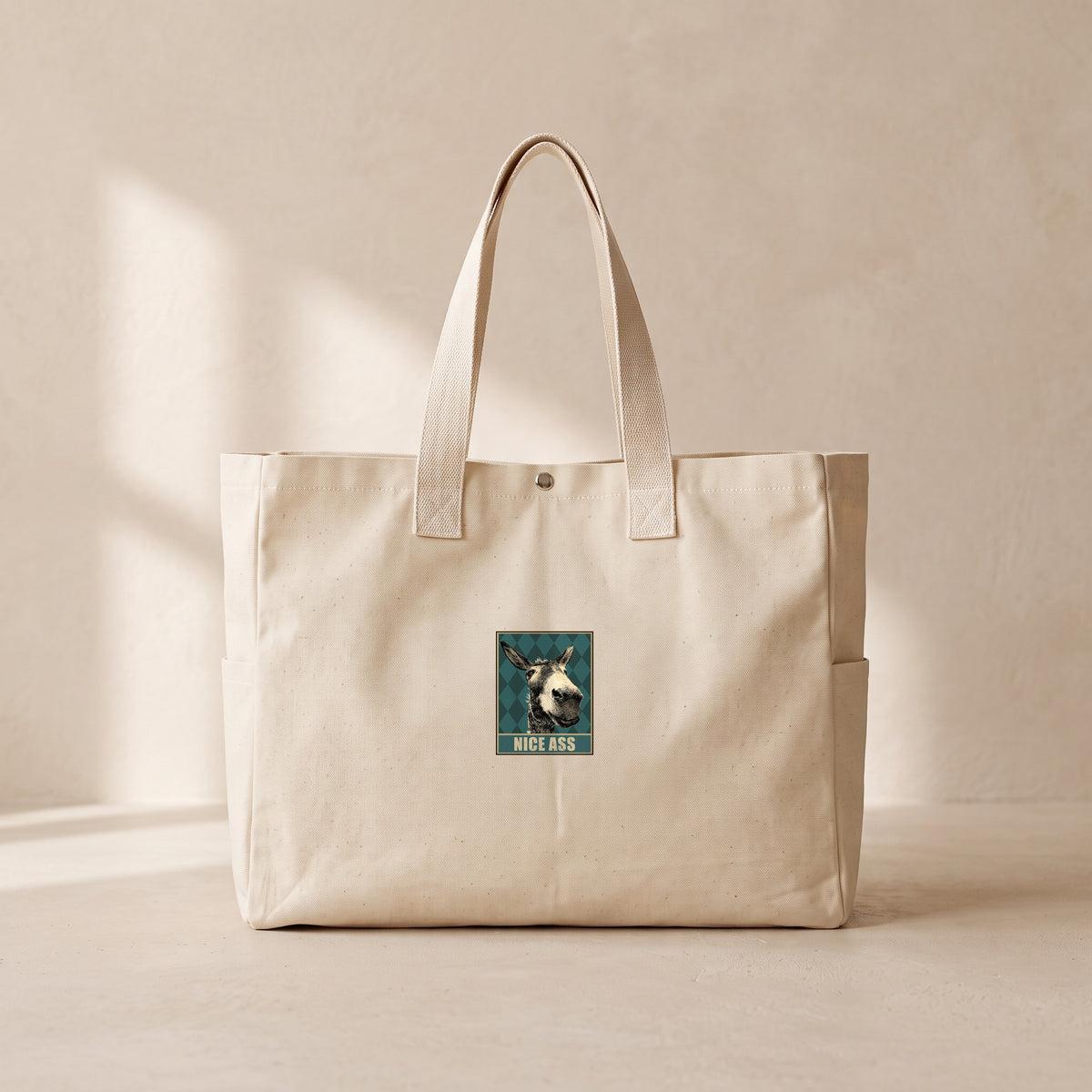 Nice - Çıtçıtlı Tote Bag
