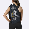 Eat Sleep Squat Repeat / Siyah Spor Havlusu