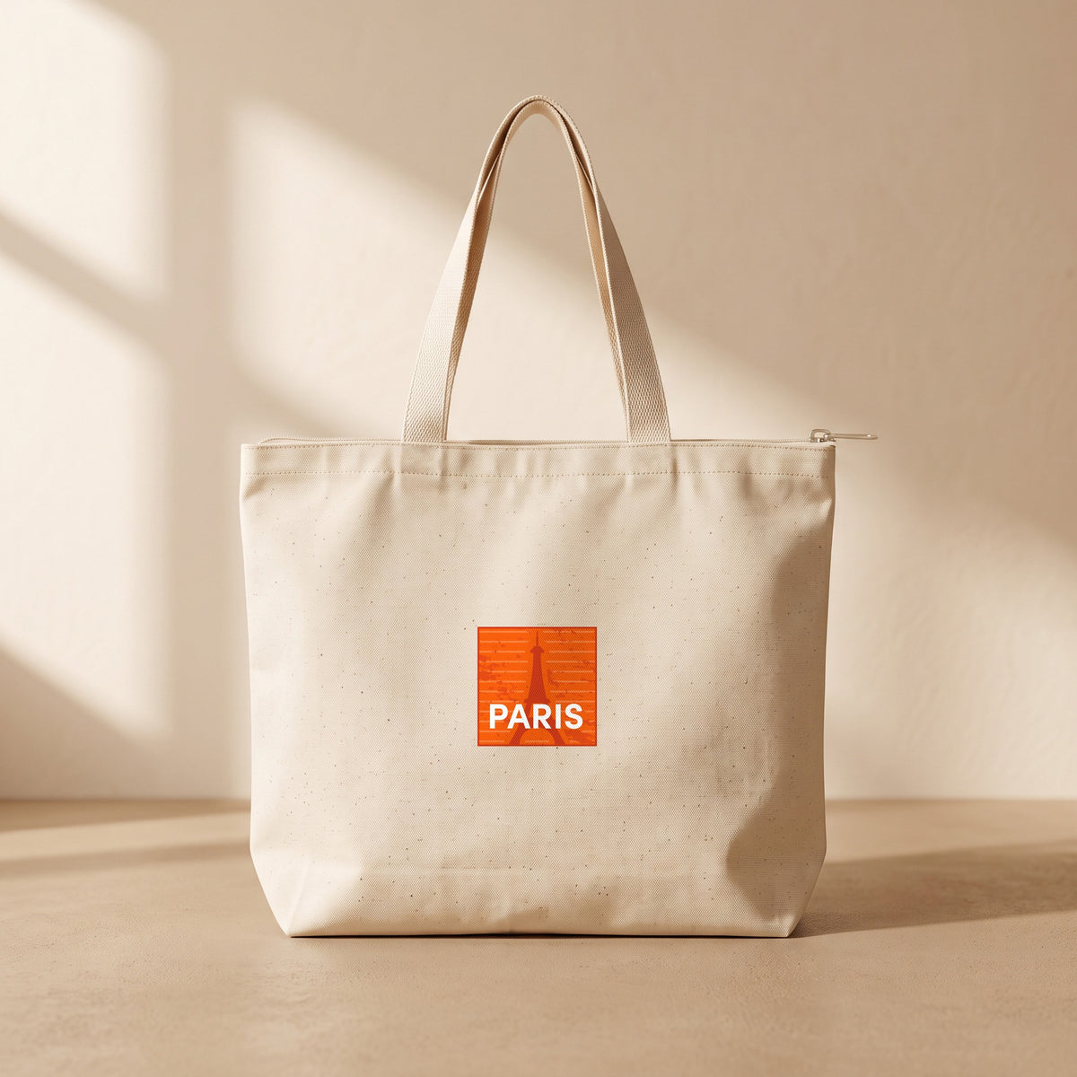 Paris - Fermuarlı Tote Bag