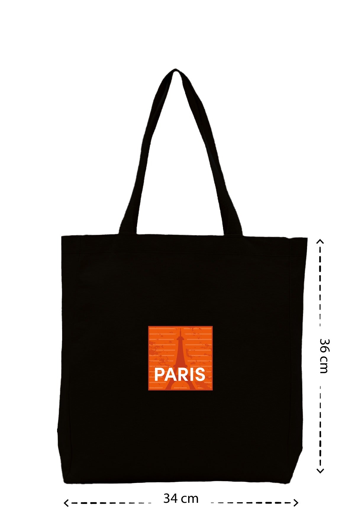 Paris - Kanvas Çanta - Siyah