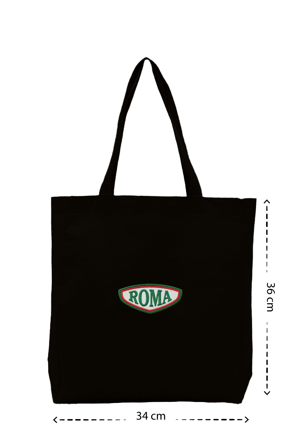 Roma Patch - Kanvas Çanta - Siyah