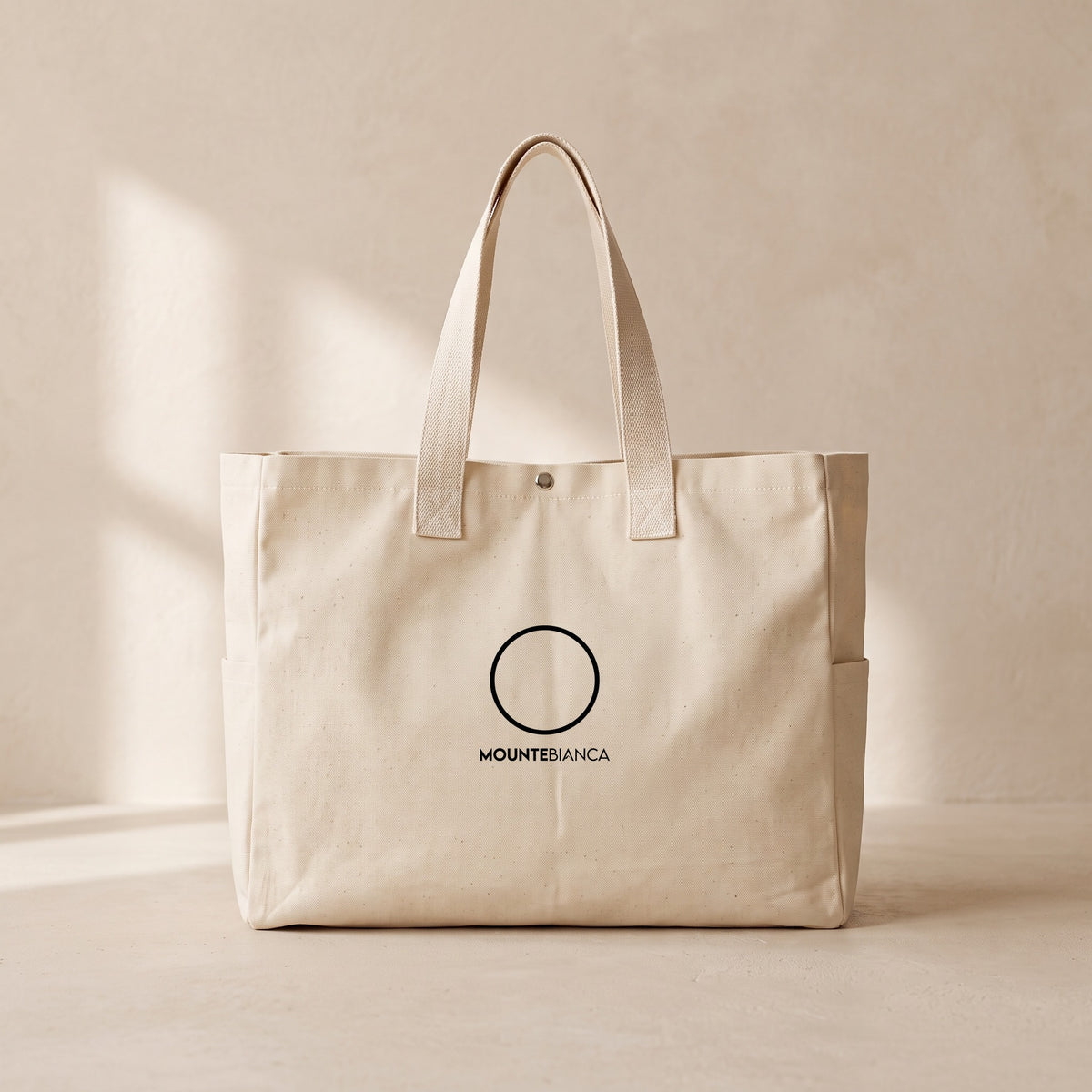 Round - Çıtçıtlı Tote Bag