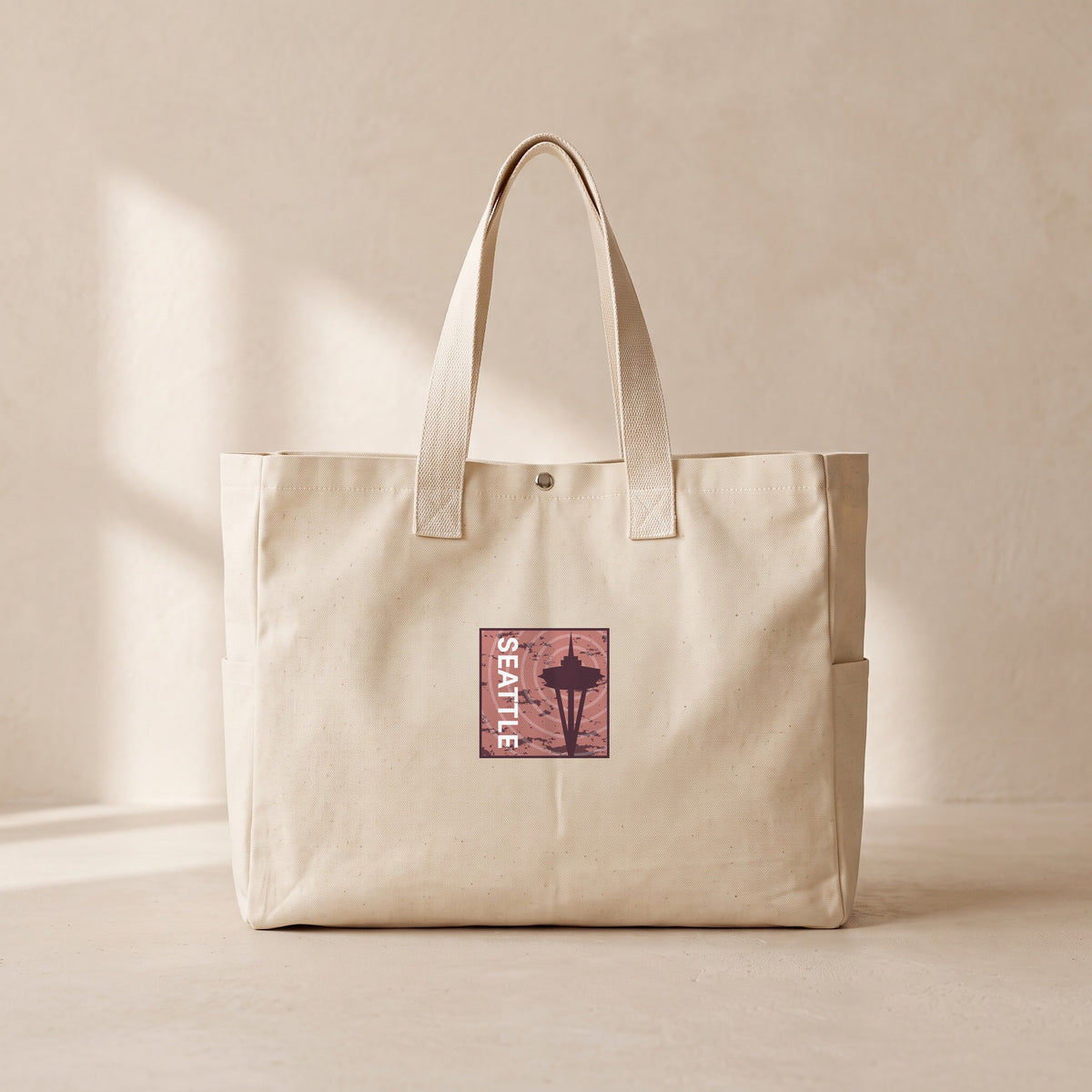 Seattle - Çıtçıtlı Tote Bag