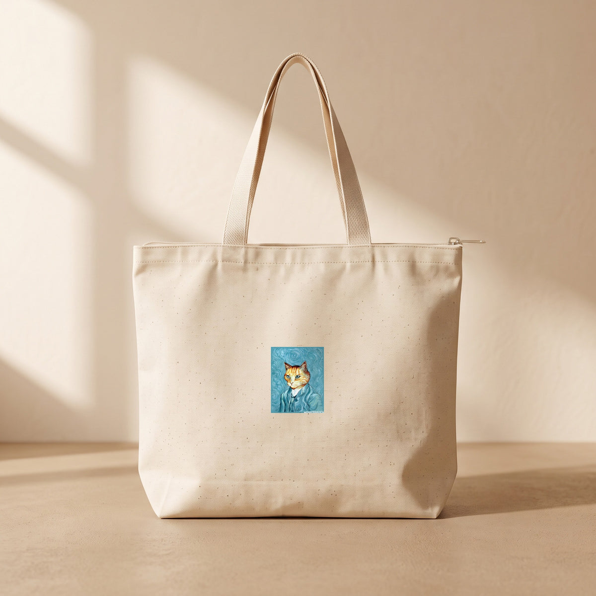 Signor Blu - Fermuarlı Tote Bag