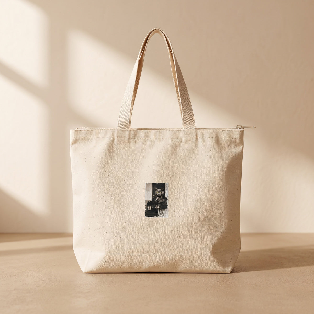 Signor Pascia - Fermuarlı Tote Bag
