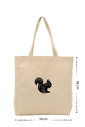 Squirrel - Kanvas Çanta - Krem