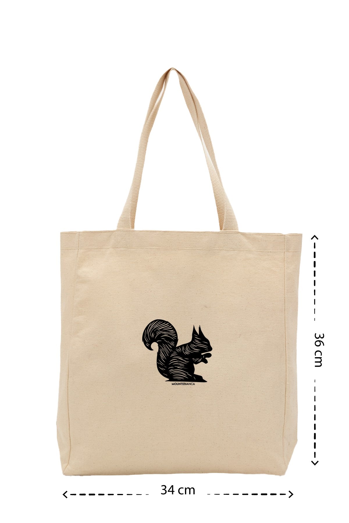 Squirrel - Kanvas Çanta - Krem