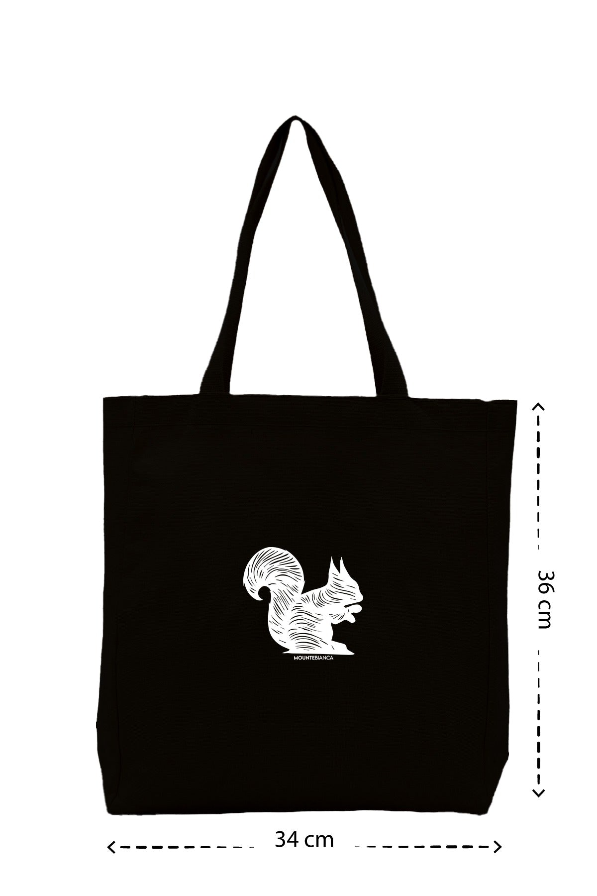 Squirrel - Kanvas Çanta - Siyah