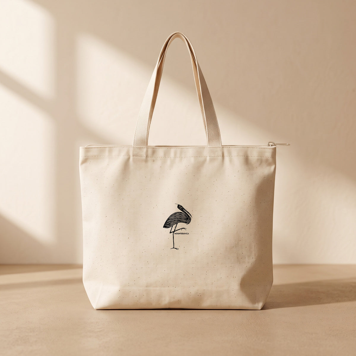 Stork - Fermuarlı Tote Bag