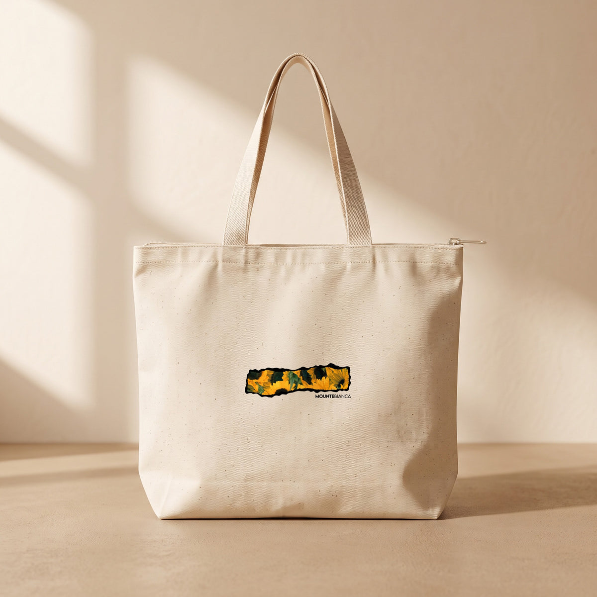 Sunflower - Fermuarlı Tote Bag